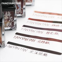 Fangyangtan Wuxi Food Series Fountain Pen Ink 20ml Plum Peach, Bayberry Drunk Yangchun Noodles Color Stationery School Supplies