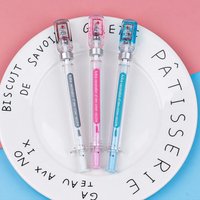 Syringe Ballpoint Pens Syringe Pen with Cap Novelty Pen for Student School Supplies K1KF
