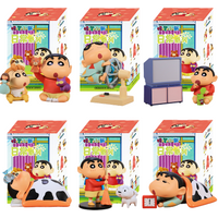 6PCS Crayon Shin-chan Anime Doll Blind box Daily Series Anime Doll Action Figure Model Collection Toys Statue Ornament XMAS Gift
