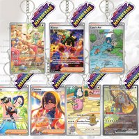 Eevee TCG Acrylic Keychain Kieran Lana Perrin Twilight Masquerade Collection Card Game Props Keyring Bag Pendant Birthday Gift