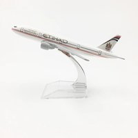 16CM Child Toy Plane 1/400 B777 Etihad Airlines Alloy Aircraft Toys Child Metal Scale Aircraft Models