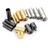10pcs/Lot Rhodium/Black/Gold 2-8mm Color Copper Metal Clasps Bracelet Buckle Hook Connector For DIY Jewelry Making Accessories