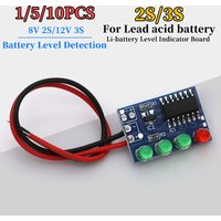 1/5/10PCS 8V 2S/12V 3S Li-battery Level Indicator Board Battery Level Detection 4-Level Battery Indicator Light Board