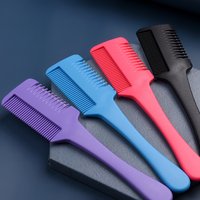 Hair Cutting Comb Hair Brushes with Razor Blades Hair Trimmer Cutting Thinning Tools Barbershop Salon Styling Tool Comb 2026 New