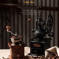 GIANXI Retro Manual Coffee Grinder Professional Barista Household Coffee Bean Grinder Portable Coffee Accessories
