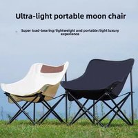 Portable Folding Moon Chair, Waterproof Durable Seat for Picnic Camping Painting Fishing