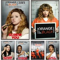 classic movie o-Orange Is the New Black Poster Versatile HD Waterproof Wall Art Self-Adhesive Decor for Any Space Ideal Gift