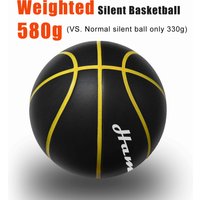 580G Silent Basketball Noiseless Dribble Indoor Size 7- 29.5inch PU Foam Airless Basketball Quiet Bounce 90% of Real Basketball