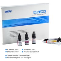 Dentex Dental Porcelain Fracture Repair Kit Flowable Resin Orthodontic PC Primer Porcelain Etch Metal/Zirconia Primer Adhesive