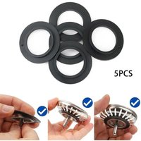5pcs Rubber Seal Washer Gasket Replacement Seal For Basket Strainer Plug Kitchen Bathroom Sink Drain Seal Gasket