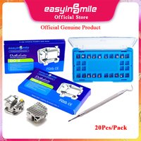 Easyinsmile Dental Material for Metal Orhto mini Bracket Roth / MBT 345 Slot .022 Mini Braces Self- Ligating 20pcs/pack