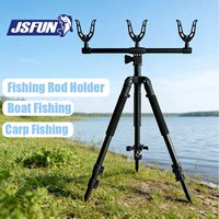 3-Rod Fishing Tripod Stand Aluminum Adjustable Portable Rod Holder for Lake/River/Beach Carp Coarse Fishing Tackle