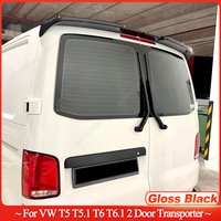 1 Set Car Rear Trunk Roof Spoiler Wing For Volkswagen VW T5 T5.1 T6 T6.1 Double Door Transporter ABS Gloss Black Bodykits Tuning