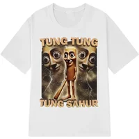2026Tung Sahur Graphic Printed T-Shirt Men Summer Casual Loose Fashion Funny Round Neck Short Sleeve Tops ClothingT-shirt Unisex