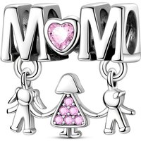 New 925 Sterling Silver Parent Child Holding Hands Charms Bead Fit 3mm Original Bracelet DIY Women Exquisite Daily Jewelry Gifts