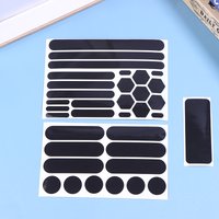 1Sheet Motorcycle Helmets Invisible Black Reflective Stickers Simple And Effective Reflective Tape For Helmets Bikes