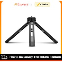 Mini Metal Tripod Aluminum Alloy Desktop Stand Tripod with 1/4 inch Screw for DSLR ILDC Camera Camcorder Projector