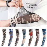 AliExpress NONE 1 Pc Tattoo Sleeve Summer Cycling Driving Men Women Arm Cover Elastic Breathable Thin Party Nylon Sun Protection Fishing Sleeve