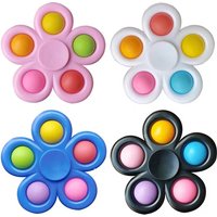 Fidget Spinners Pops Finger Sensory Toys Simple Push Bubble Hand Spinner For ADHD Autism Anxiety Stress Relief Toddler Gifs