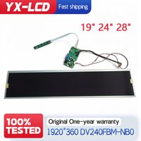 19 Inch 1920x360 IPS Digital Signage Display Stretch Bar LCD Display Gaming Console Supermarket Shelf Screen