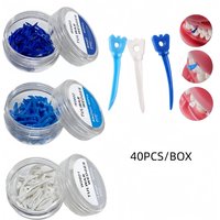 120pcs Dental Wedges Dental Gap Wedges Plastic Cusp Gaps Scimitar Interdental Wedges Dental Filling Aids Dental Wedges Materials