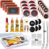 AliExpress NONE Bike Tire Repair Kit,13/53 Piece Set, Includes Patches, Grinding Film, Crowbar & Multi Tools for MTB & Road Cycling Maintenance