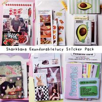 Sharkbang BOBO 2 OAB Sticker Pack Decorative Paper Materials INS Korean Journal Scrapbooking Decor Stickers Supplies Set