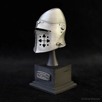 125MM Resin home crafts ancient Europe medieval helmet finished small ornaments LTCP-306
