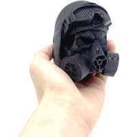 1PC Trailer Hitch Cover With Steel Helmet And Gas Mask 3D Printed Trailer Hitch Ball Cover Prevent Receiver Tube From Rusting