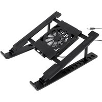 Foldable Laptop Cooling Stand Base Portable Notebook Cooler with 1 Cooling Fan Height Adjustable Radiator Bracket for Laptops