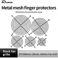 2PCS 60mm 120mm 140mm Fan Grills Metal Mesh Finger Guard Protective Net Fan Grill Computer Case Fan Grill