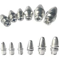 1/5pcs 2mm/3mm/3.17mm/4mm/5mm/6mm Aluminum Bullet Propeller Adapter Holder M5/M6/M8 For RC Airplane Quadcopter Motor Parts