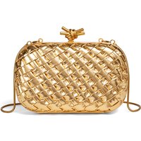 Woven Evening Bag for Women Clutch Purses for Women Crossbody Hobo Shoulder Bag Ladies Party Date Night Handbag Wedding Bag