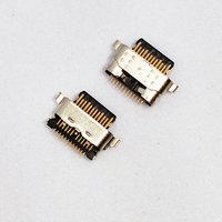 50Pcs/Lot USB Jack Charging Socket Port Dock Connector For Samsung Galaxy A04E A11 A02S A025 A01 Core A013 M11 Moto G9 Plus