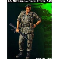 1/35 Scale Resin Figure Model Kit Vietnam War U.S. Army Special Forces Officer Micro Scene Layout Unpainted Unassembled DIY Toys