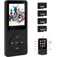 Mini MP3 Player Built-in Speaker Sports 1.8 inch Screen Bluetooth-Compatible 5.0 Student Walkman Support Radio E-Book Recording
