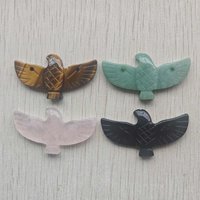 Fashion Good Quality Mixed Natural Stone Carved eagles Pendants diy jewelry accessories making Wholesale 4pcs/lot Fast shipping