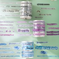 2m/Roll Colored Poetry excerpt Label Journal Sticker Material Tapes DIY Scrapbooking Masking Tape Creative Stationery Stickers