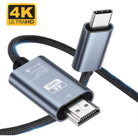 4K 30/60Hz HD Video Conversion Cable USB C To HDTV Adapter For TV Box MacBook Air iPad Laptop PC Same Screen Projection Cables