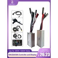 AliExpress BOLUSE Electric Bicycle Controller 15A/22A/30A JN Sine Wave Waterproof Plug Controller S866-1S Color Display for Electric Bike Kit