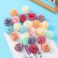 Artificial Flowers Ball Material Silk Carnation Wedding Holidays Decor Wreath Home Vase Table Bridal Bouquets DIY Gift Candy Box