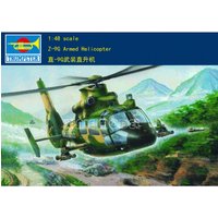 Trumpeter Plastic Assembled Aircraft Model Kit 02802 Z-9G Armed Helicopter 1/48