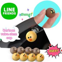 New Line friends Brown Sally creative personality car valve core decoration high color value cute cartoon tire rubber valve cap