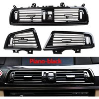 LHD Piano-black Dashboard Front Rear Chromed Cover Panel AC Vent For BMW 5 Series F10 F11 520i 525i 528i 530i 535i