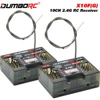 DUMBORC X10F X10FG 10CH 2.4G RC Gyro Receiver Voltage Return for X10P-350 Transmitter Long Range RC Car Boat Part