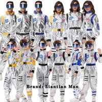 Halloween astronaut spacesuit, adult pilot cosplay, astronaut costume, wandering Earth astronaut, parent-child costume