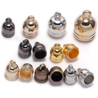 50Pcs/lot Necklace End Tip Tassel Caps Beads Cap End Cap for DIY Jewelry Making Findings Handmade Accessories Supplies