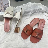 Retro Canvas Slip-On Sandals with Lock Buckle Low Heel Open Toe Casual Outdoor Beach Slippers for Women Summer Season