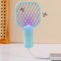 Summer New Mosquito Swatter Trap Pest Control Electric Shock Mosquito Killer Lamp Portable UV Light Fly Bug Zapper Insect Racket
