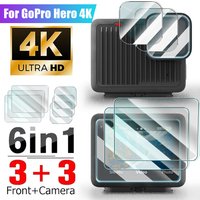 Tempered Glass for GoPro HERO 4K Sport Cameras Front Screen WithLens Protector Films HD Anti-scratch Glass for Go Pro Hero 4K